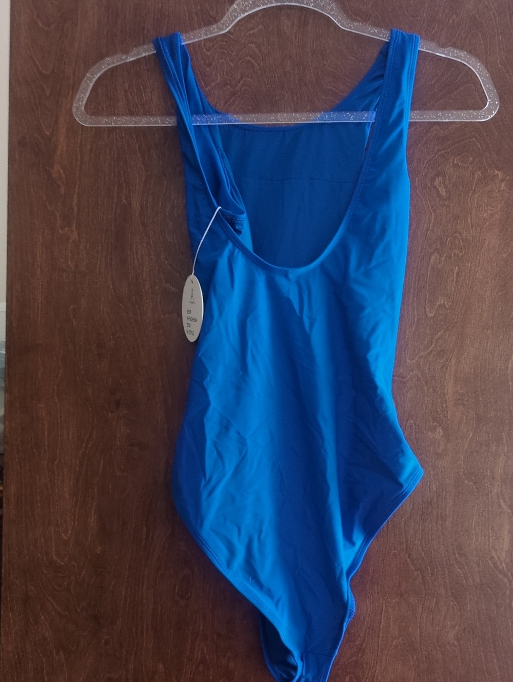 Girls' Solid Royal Blue One-Piece Bodysuit Swimsuit